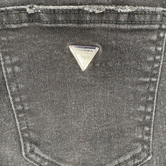 Guess Women’s Black Denim Skinny Distressed Jeans | Size 28 - Picture 6 of 9